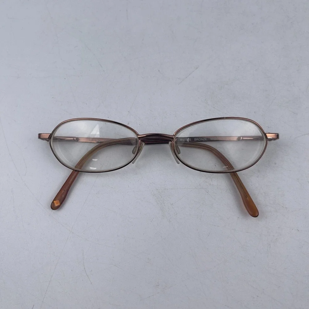 REVLON RV 505 Women's Eyeglasses Frame Brown Bronze‎ Oval Full Rim 48-17-135mm